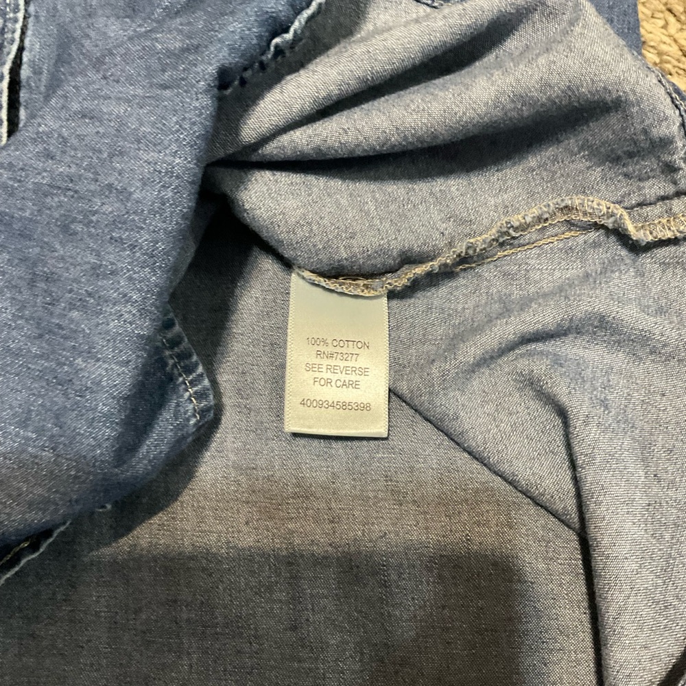 Croft & Barrow Classic Chambray Denim Shirt XL - Picture 4 of 5